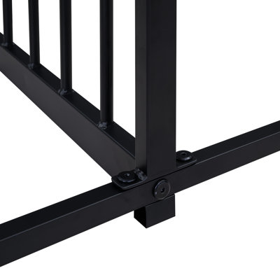 21 Metal Twin House Beds, Black, & Protected Platform 2 Shared In