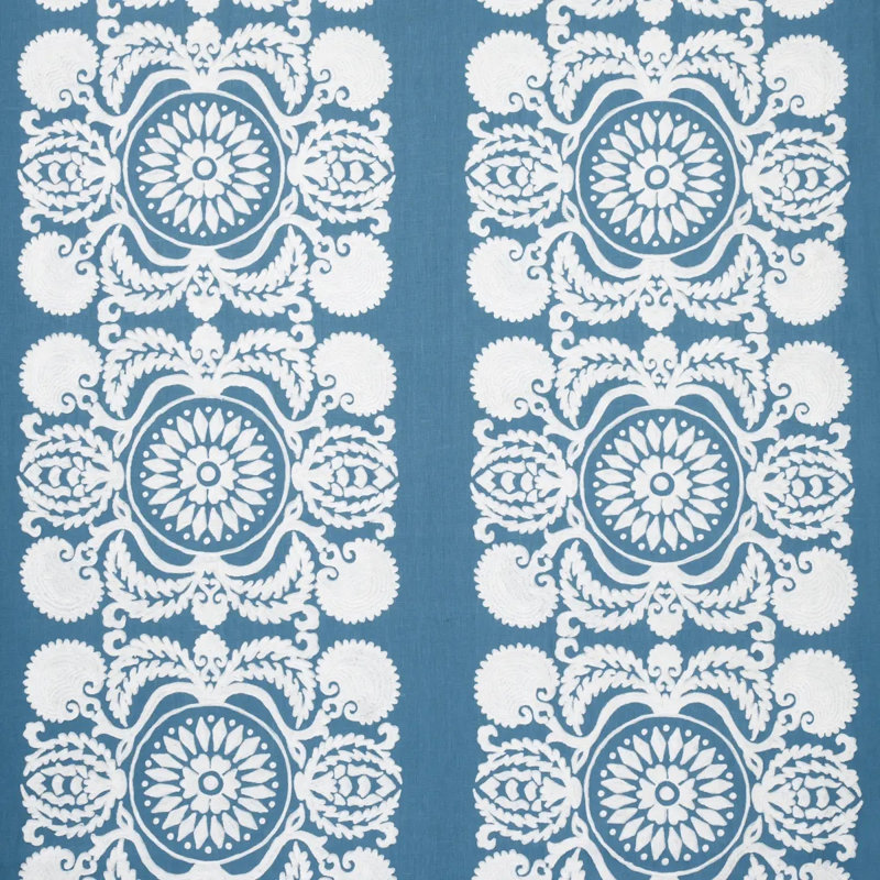 Tissu de broderie Castanet, Chambray