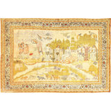 One-of-a-Kind 5' X 7' Before 1900 Wool Area Rug in Brown/Beige