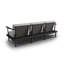 230cm Wide Metal Patio Sofa with Cushions-2124266315