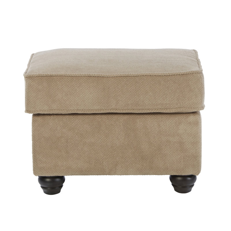 Upholstered Ottoman, Caberet Driftwood