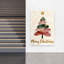 Abstract Christmas Tree Abstract Modern Christmas Tree Landscape Nature Wall Art Print 1 Piece Wrapped Canvas Wall Art-1820654306