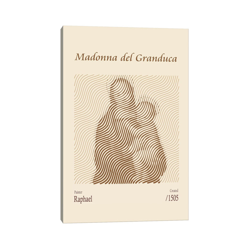 Madonna Del Granduca - Raphael - reproduction d'art sur toile tendue, 60" x 40", Gallery Wrapped Canvas, No Frame
