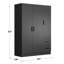 Armoire-penderie en bois 2 tiroirs 3 portes-1317633383