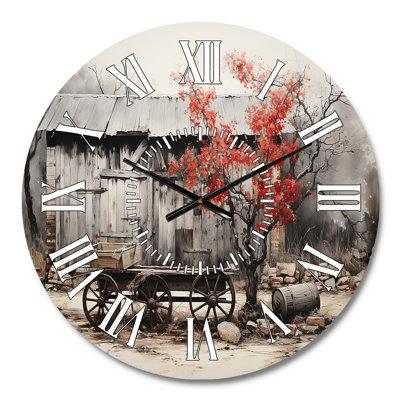Horloge murale grange rustique Elegance I