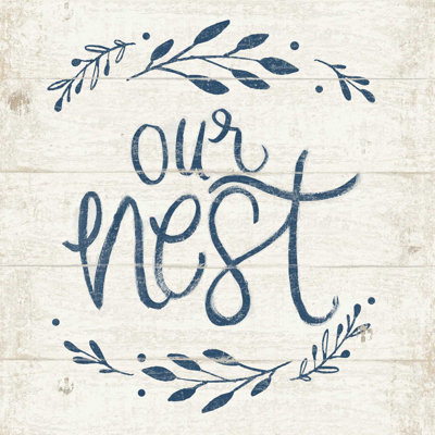 Our Wreath Bleu marine vieilli
