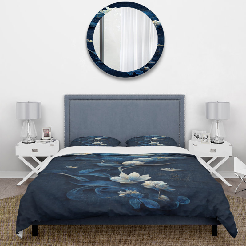 Ensemble de housse de couette en microfibre / polyester, Housse de couette pour grand lit et 2 taies décor