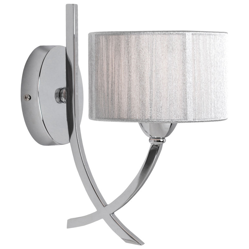 Yusuf Chrome Armed Sconce