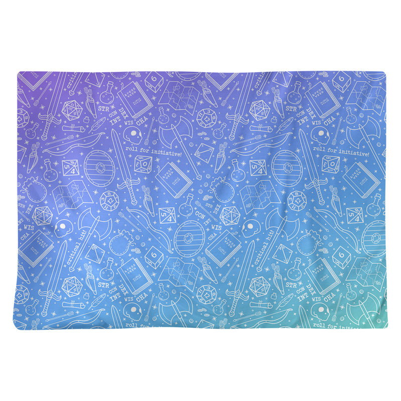 Napperon en coton 18 po Classic RPG, Dégradé paon