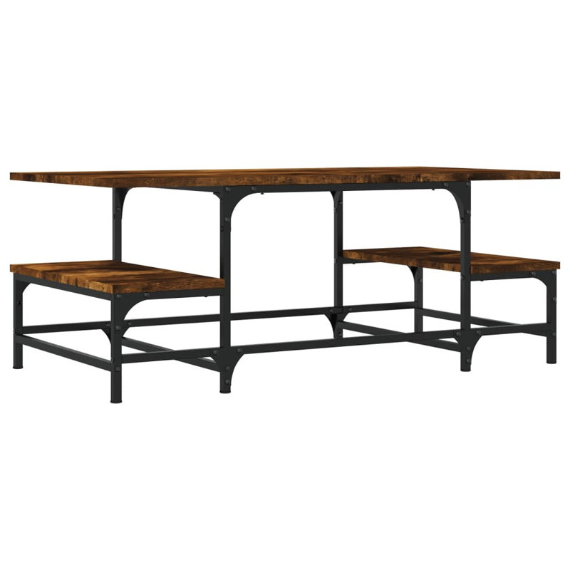 Aileu 4 Legs Coffee Table, Smoked oak