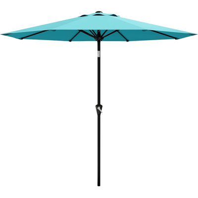 Parasol de patio 9 pi avec manivelle lisse