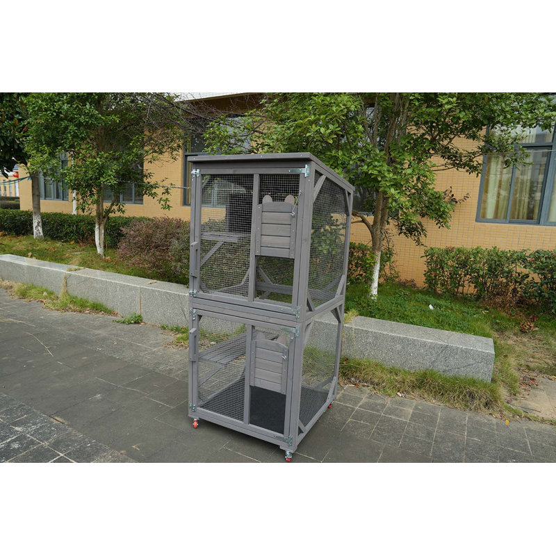 Enclos pour chat intérieur en bois Catio Large