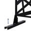 Écran d'intimité pour vestiaire et espaces extérieurs - H 76 po en métal noir idéal pour divers espaces intérieurs-121648286
