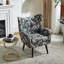 Fauteuil à oreilles à accoudoirs