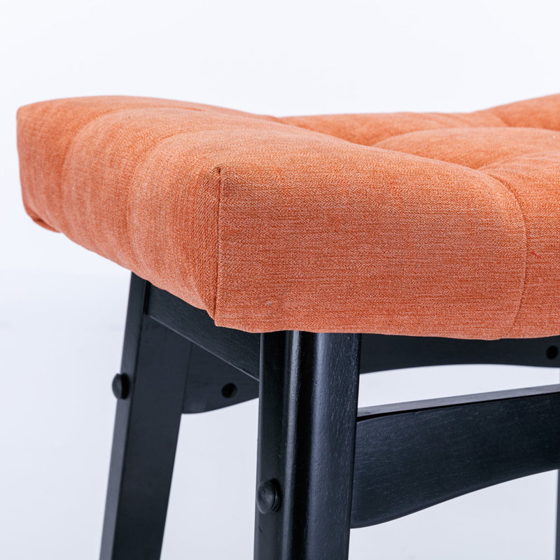 Chaise de salle à manger Jadence, Orange, Noir