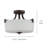 Habibatou Glass Semi Flush Mount-2036690675
