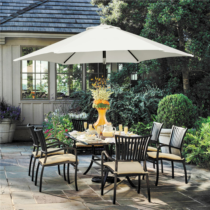 2.3m Garden Parasol Umbrella, Cream
