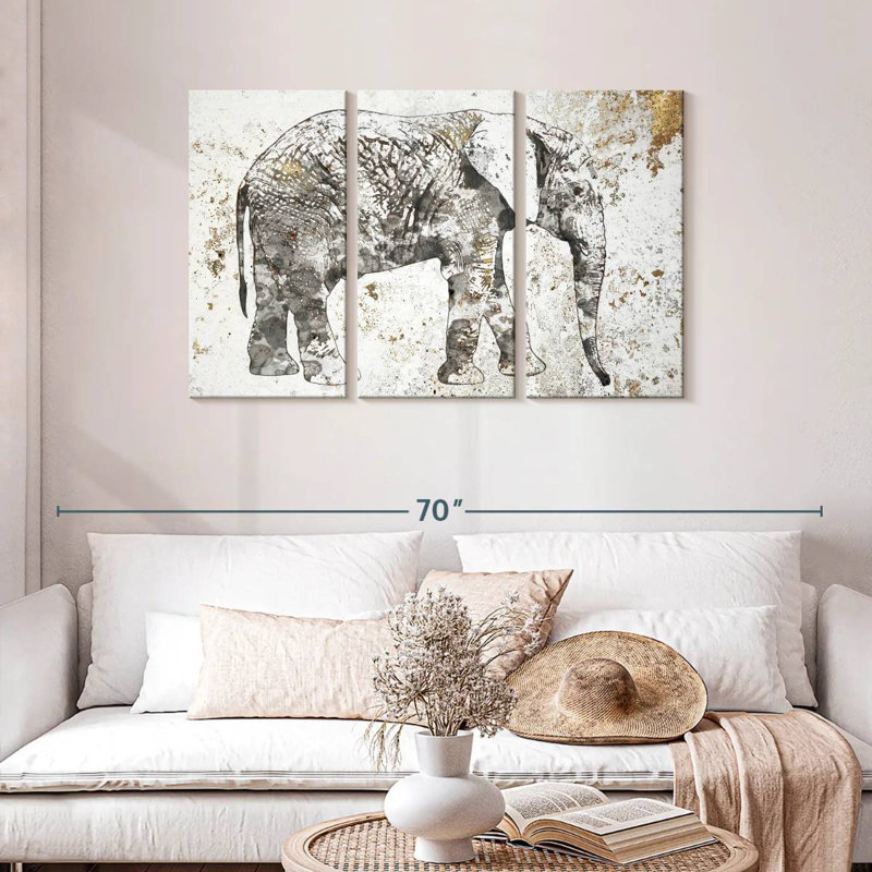 Elephant Stance, 28" H x 45" W