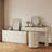 Modern Vanity Table Set With Stool & Glass Top-368803010