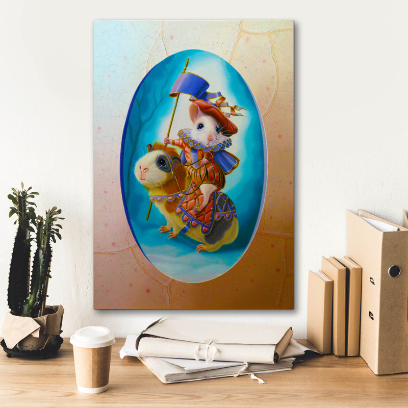 «Farmer Gentleman» par Valery Vecu Quitard, art mural sur toile, H 26 po x l 18 po x P 0,75 po