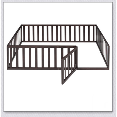 Wood Daybed Frame With Fence