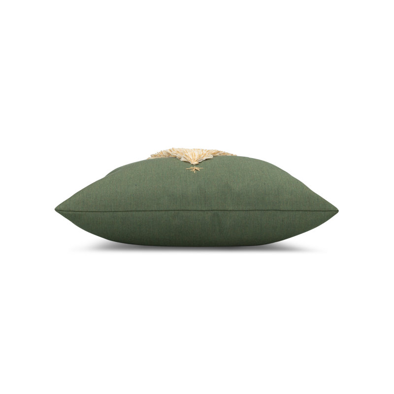 Fraser Fir Ruby Square Indoor/Outdoor Pillow Cover & Insert, Square 20", Fern