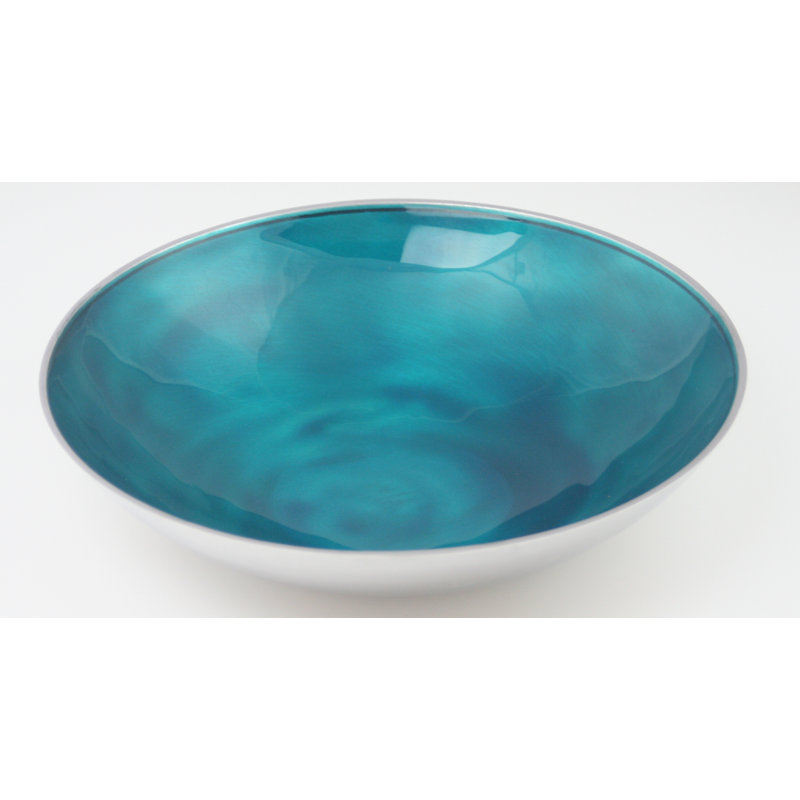 17 Stories Kinzie Aluminum Serving Bowl, Aqua