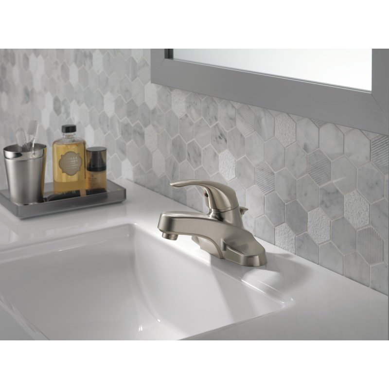 Choice Bathroom Faucet with Drain Assembly, Brushed Nickel
