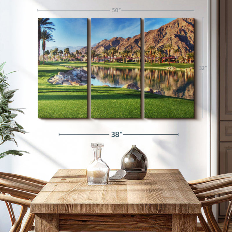 «Golf Course In Palm Springs» sur toile, H 32 po x l 50 po