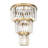 Social Club 6-Light 3-Tier Crystal Wall Sconce - Havana Gold