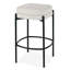 Ensemble de 2 tabourets de bar sans dossier avec pieds en métal Avril Boucle-132767731-132767694