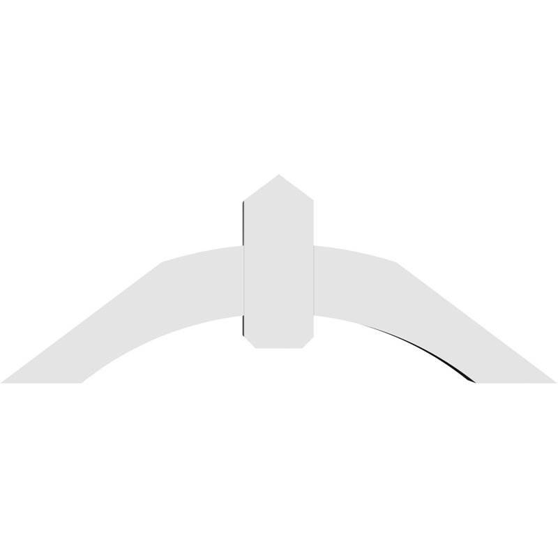 Support pour pignon en PVC Archdale, H 18 po x l 48 po (pas: 9/12), P 6 po x F 6 po