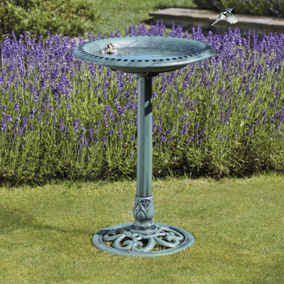 Carville Resin Tiered Birdbath