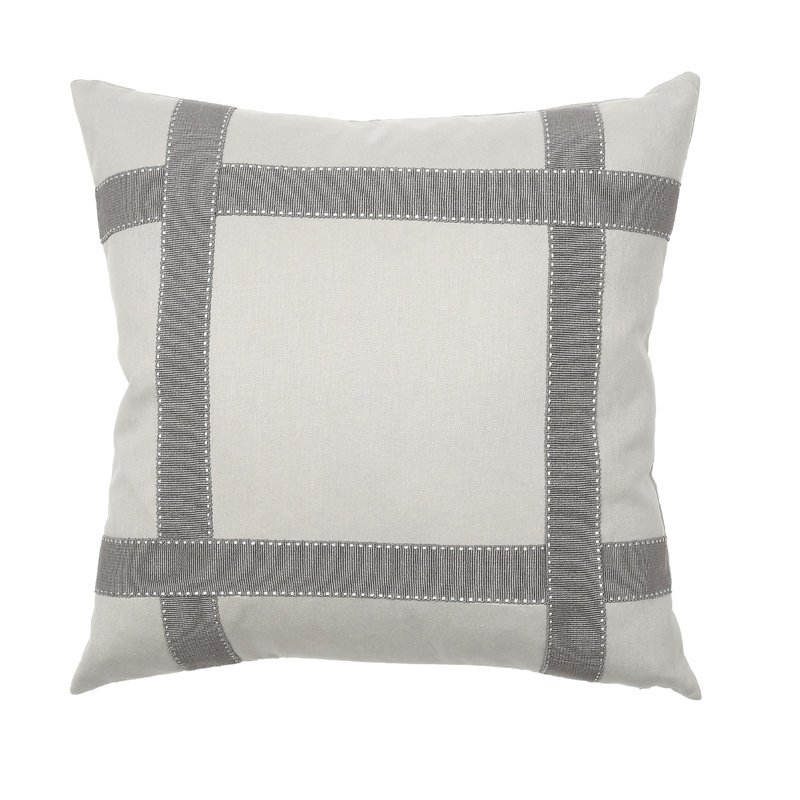 Coussin Bradford, Gris clair, 16 po x 30 po