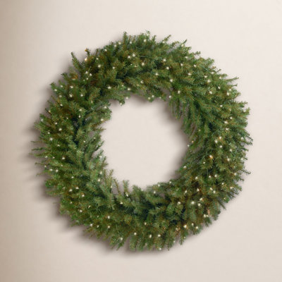 Couronne de sapin avec lumières Norwood