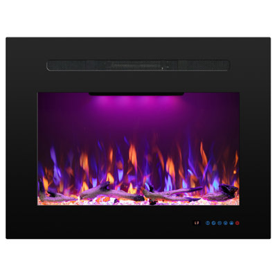 Abdualeem Electric Fireplace Insert with 5120 BTU