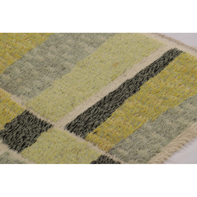 Scandinavian One-of-a-Kind 4'4x6'6 Hand Knotted Area Rug