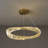 Modern Luxury Infinite Ring Crystal Chandelier With Led Light Kit