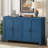 Storage Wood Console Table with Cabinet-112328732