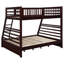 Lit superposé simple au-dessus d'un lit double à 2 tiroirs Ashton - blanc-106952525