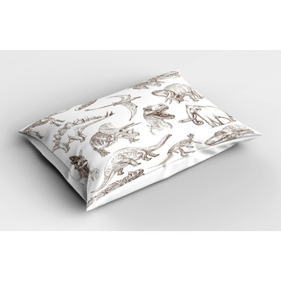 Dino Polyester Sham Set