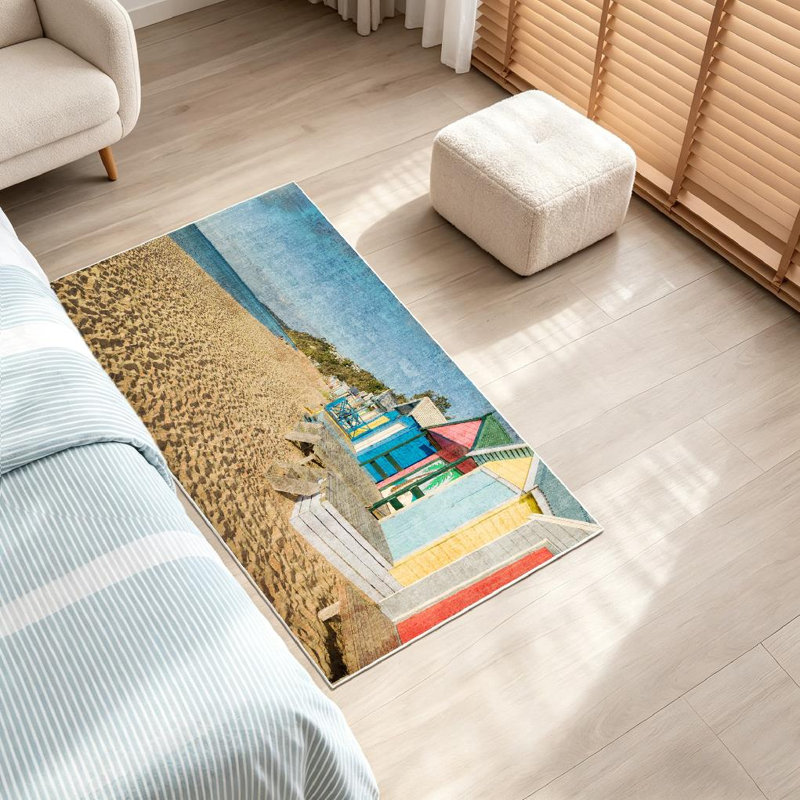 Tapis d'intérieur transparent Clear Beach, Rectangle 32 po x 47 po