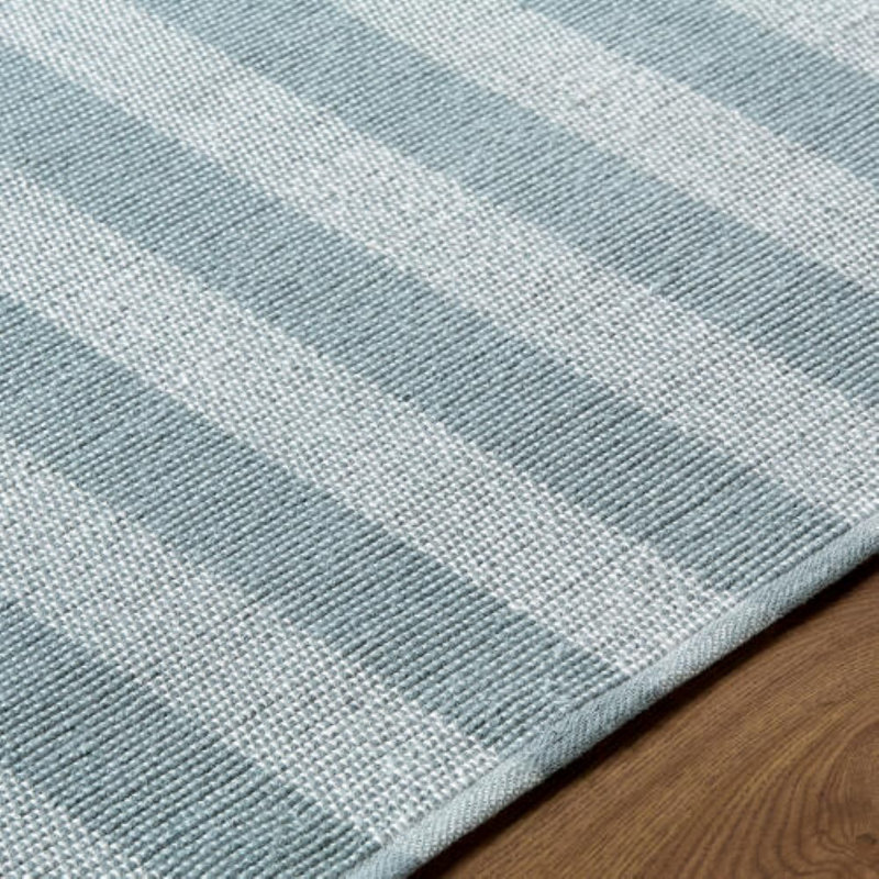 Bram Handmade Performance Rug, Rectangle 8' x 10', Blue