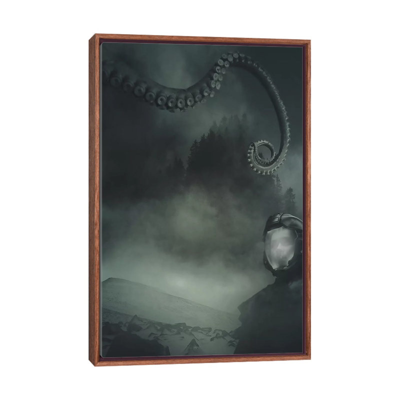 Something Wicked by Rob Hakemo - Print on Canvas, 66.04 cm H x 45.72 cm W, Classic Brown Wood Framed