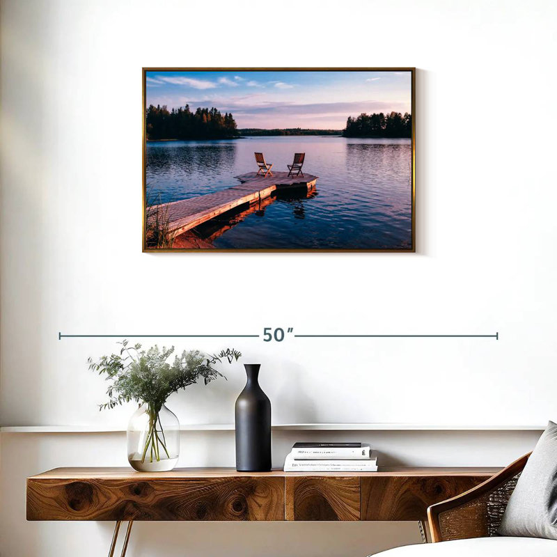 Chaises de ponton Lake, Cadre flottant doré, 31 po x 21 po