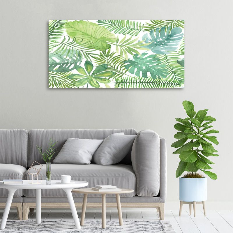 Tropical Leaves - Wrapped Canvas Print