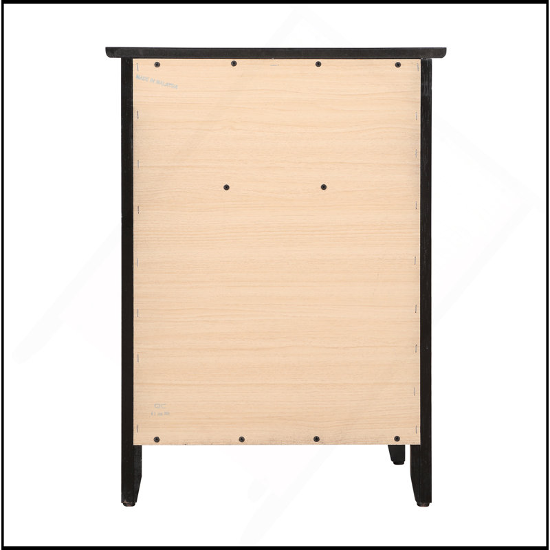 Drawer /1 Door Nightstand, Black
