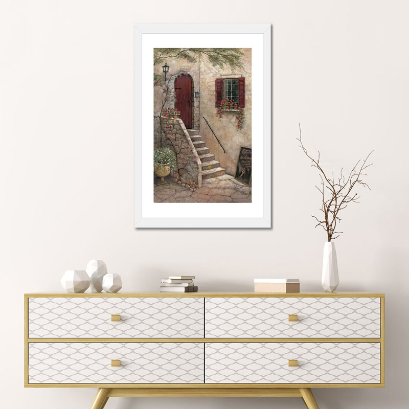 Estudio de Danza by Ruane Manning - Painting Print, 24" H x 16" W x 1" D, White Framed Paper, White
