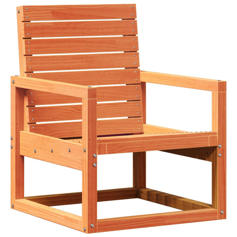Elsea Outdoor Lounge Chair, Wax Brown