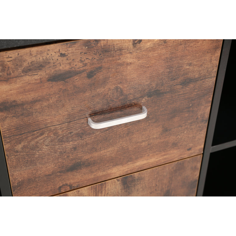 39.4'' Wide 2 -Drawer Mobile File Cabinet